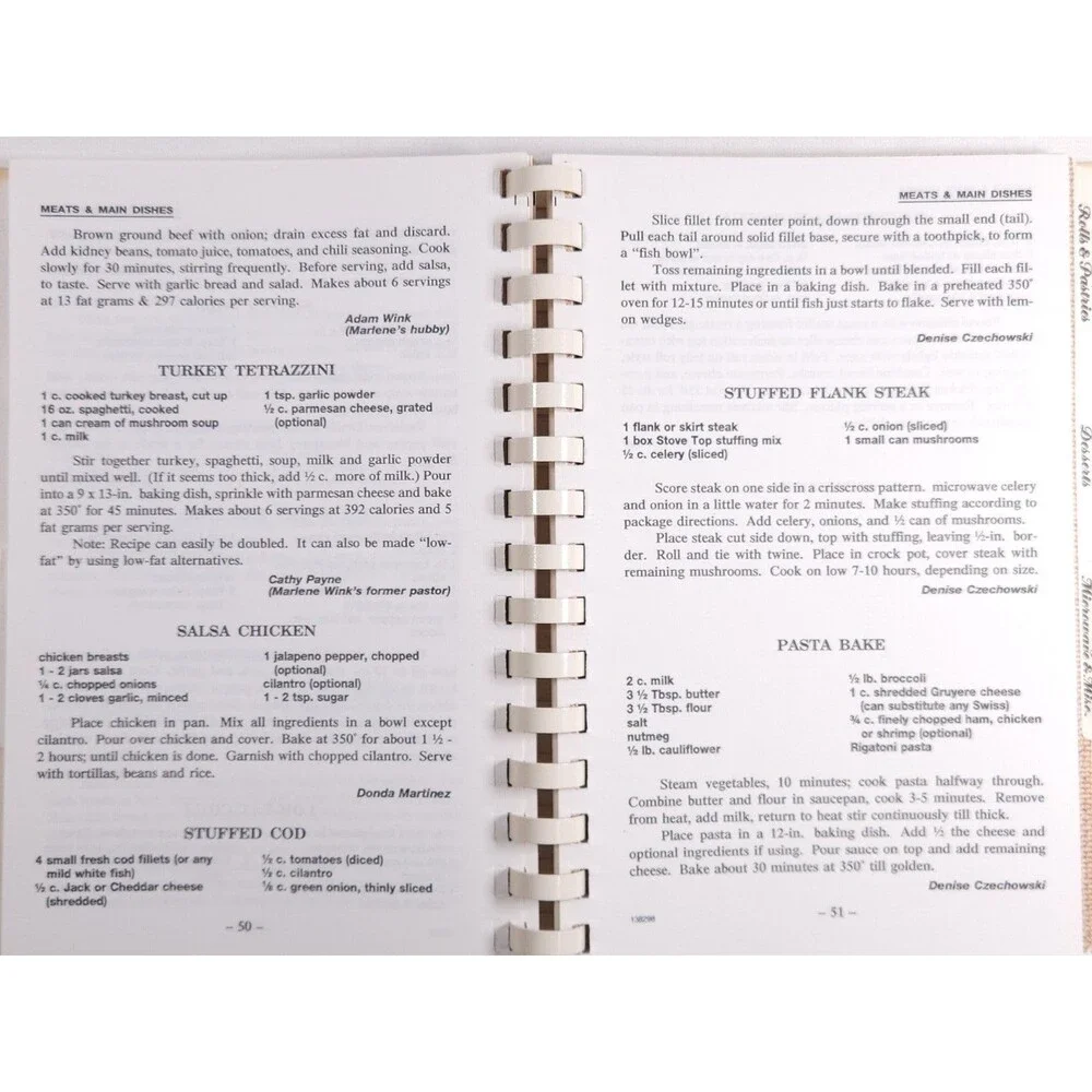 1998 Our Best Home Cooking Mothers Of Preschoolers Rosamond California Cookbook